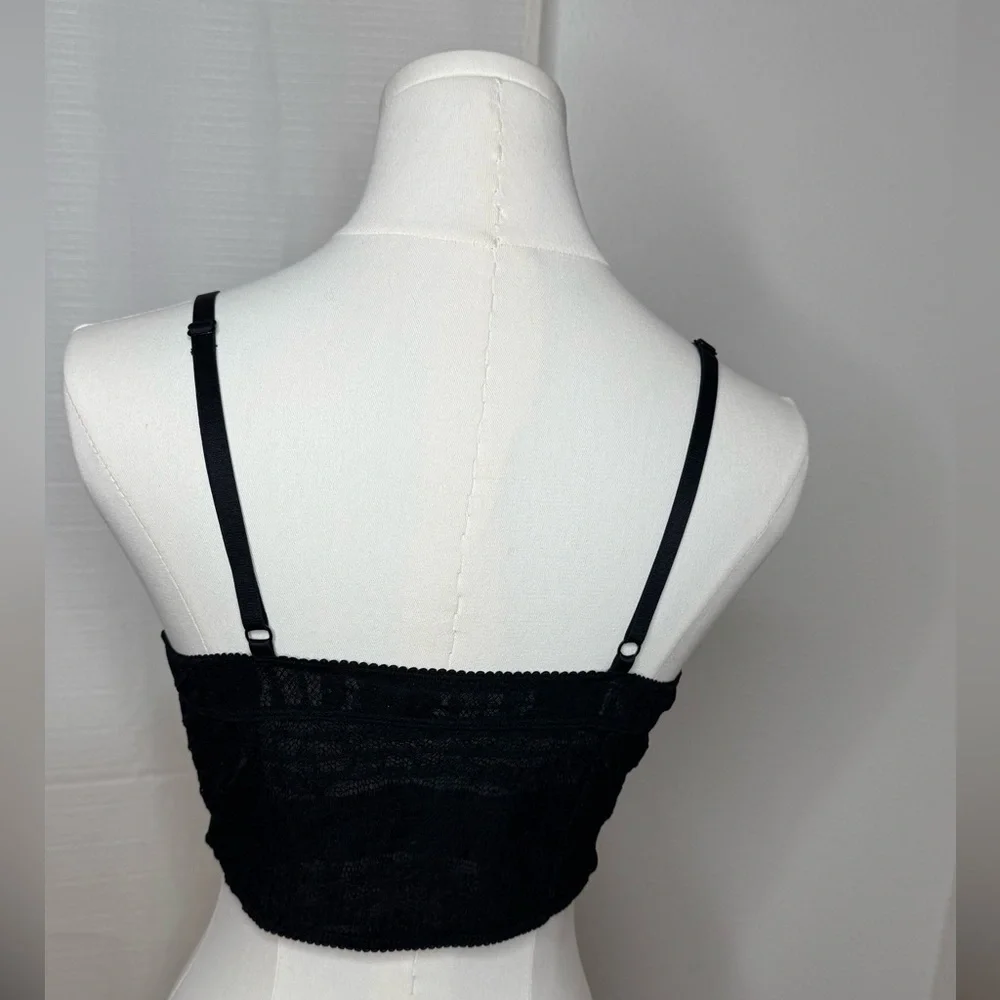 *NWOT* INTIMATELY BY FREE PEOPLE STRETCH LACE CROP BUSTIER BRALETTE. - Picture 4 of 5